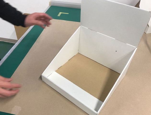 3段カウンター什器W282の組み立て方8