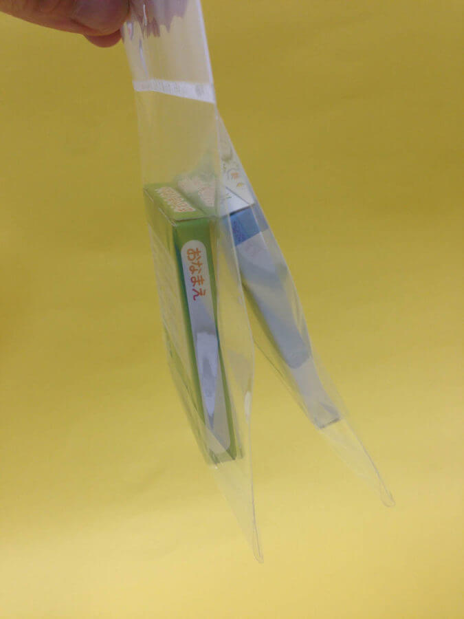 商品を分けて入れたい。2連OP袋の使い方