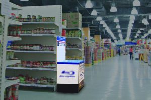 店内フロア什器使用イメージ