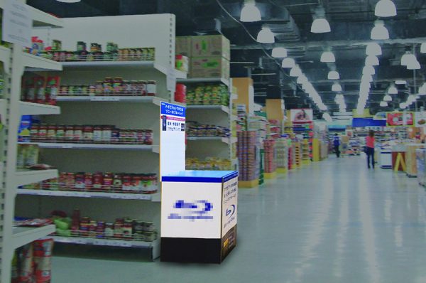 店内フロア什器使用イメージ